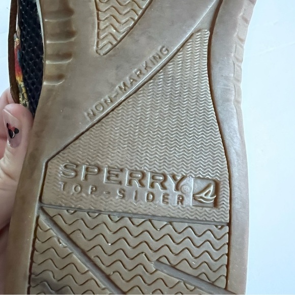 Sperry Topsider Bluefish Liberty Floral Boat Shoe Size 9.5 - Picture 11 of 12